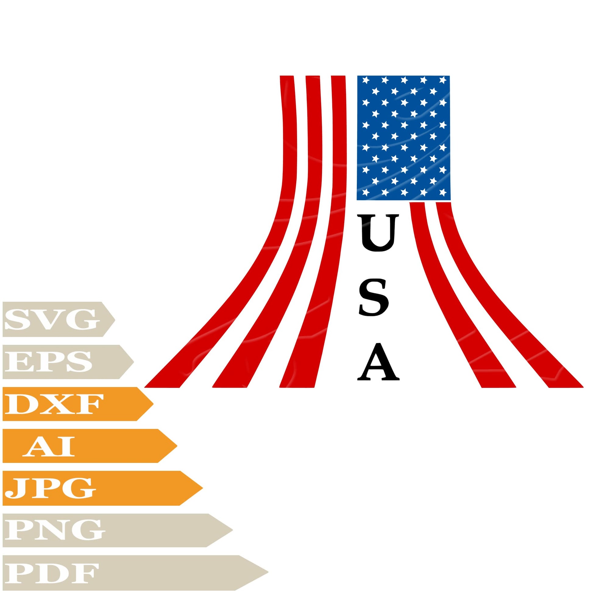 America SVG, Usa Flag SVG Design, USA PNG, Usa Flag Vector Graphics, US Flag Digital Instant Download, Flag For Cricut, Clip Art, Cut File, T-Shirts, Silhouette