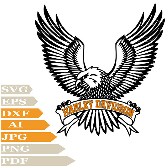American Eagle, Harley-Davidson SVG, Vector graphics, Digital painting, PNG, Cricut, Cut file, Clip art, Tattoo, Print, T-shirt, Silhouette