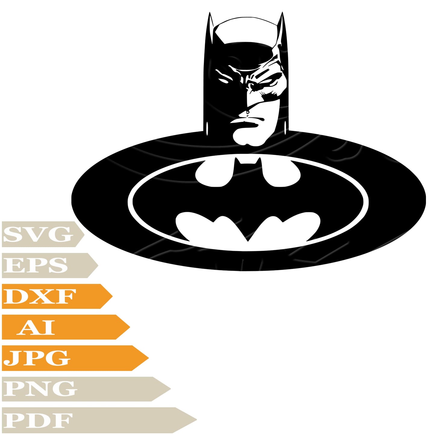 Bat SVG, Batman SVG Design, Batman Logo Vector Graphics, Batman For Cricut, For Tattoo, Clip Art, Cut File, T-Shirts, Silhouette, All Available