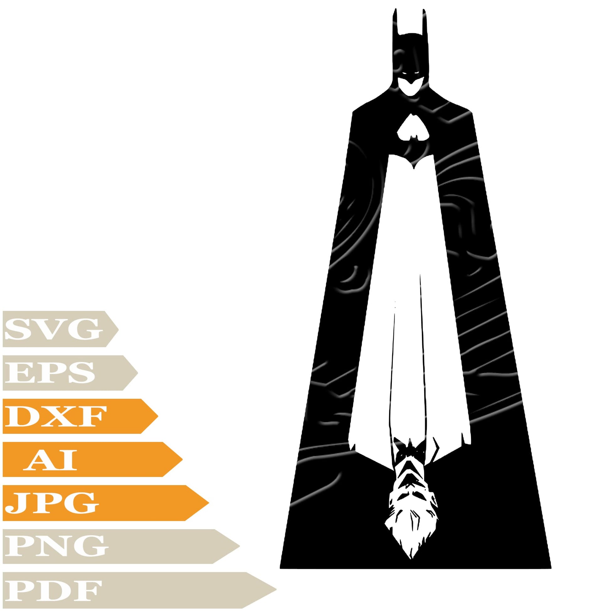 Batman Joker, Batman Logo Svg File, Image Cut, Png, For Tattoo, Silhouette, Digital Vector Download, Cut File, Clipart, For Cricut