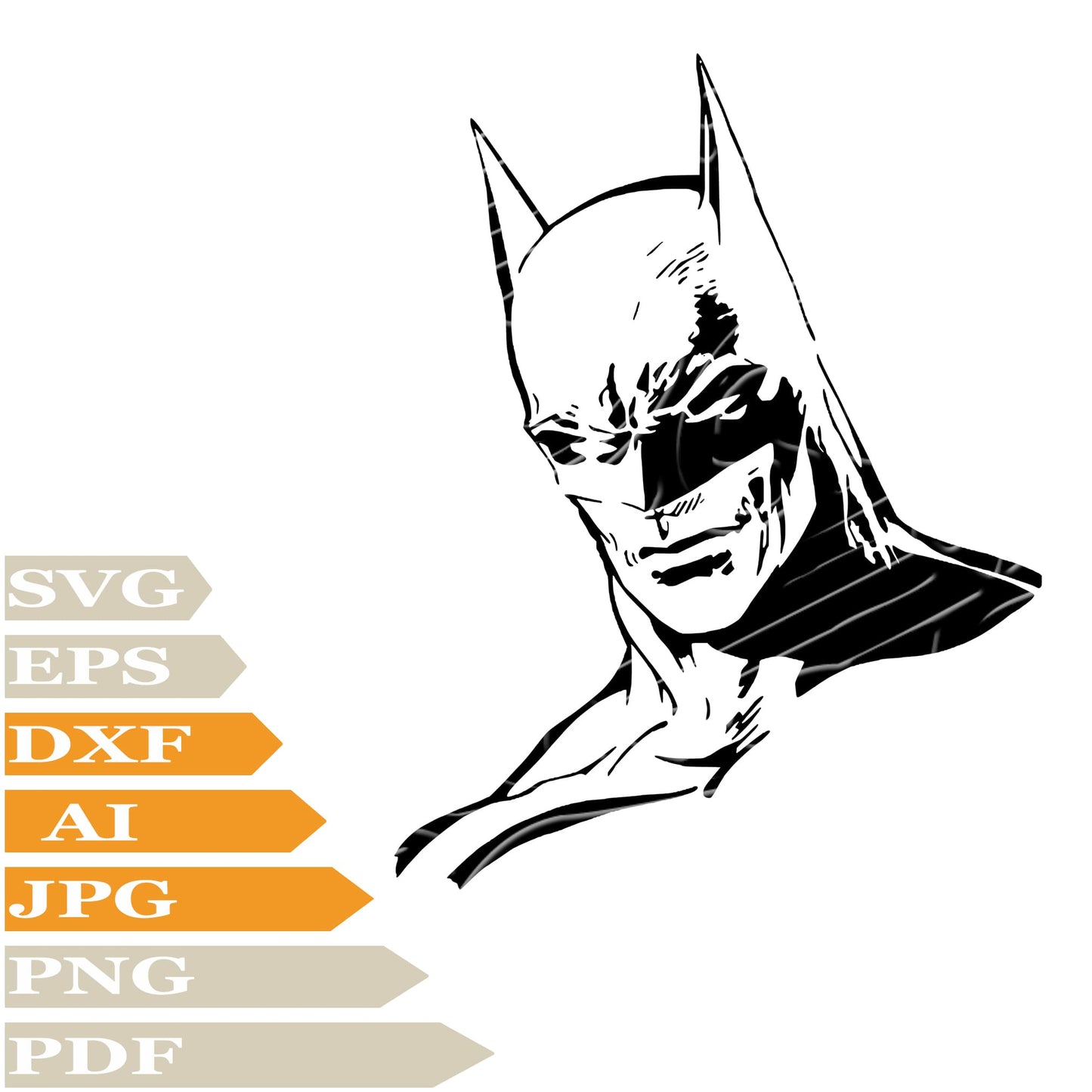 Batman, Batman Logo Svg File, Image Cut, Png, For Tattoo, Silhouette, Digital Vector Download, Cut File, Clipart, For Cricut
