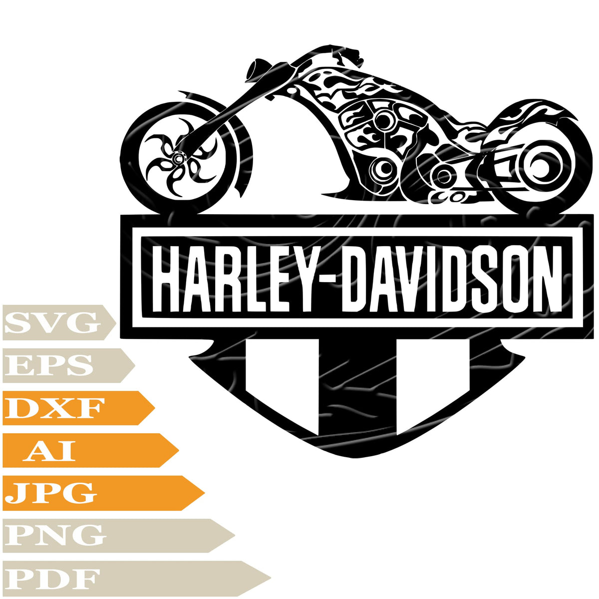 Harley Davidson Svg File, Motorcycles Harley Davidson Svg Design, Moto ...