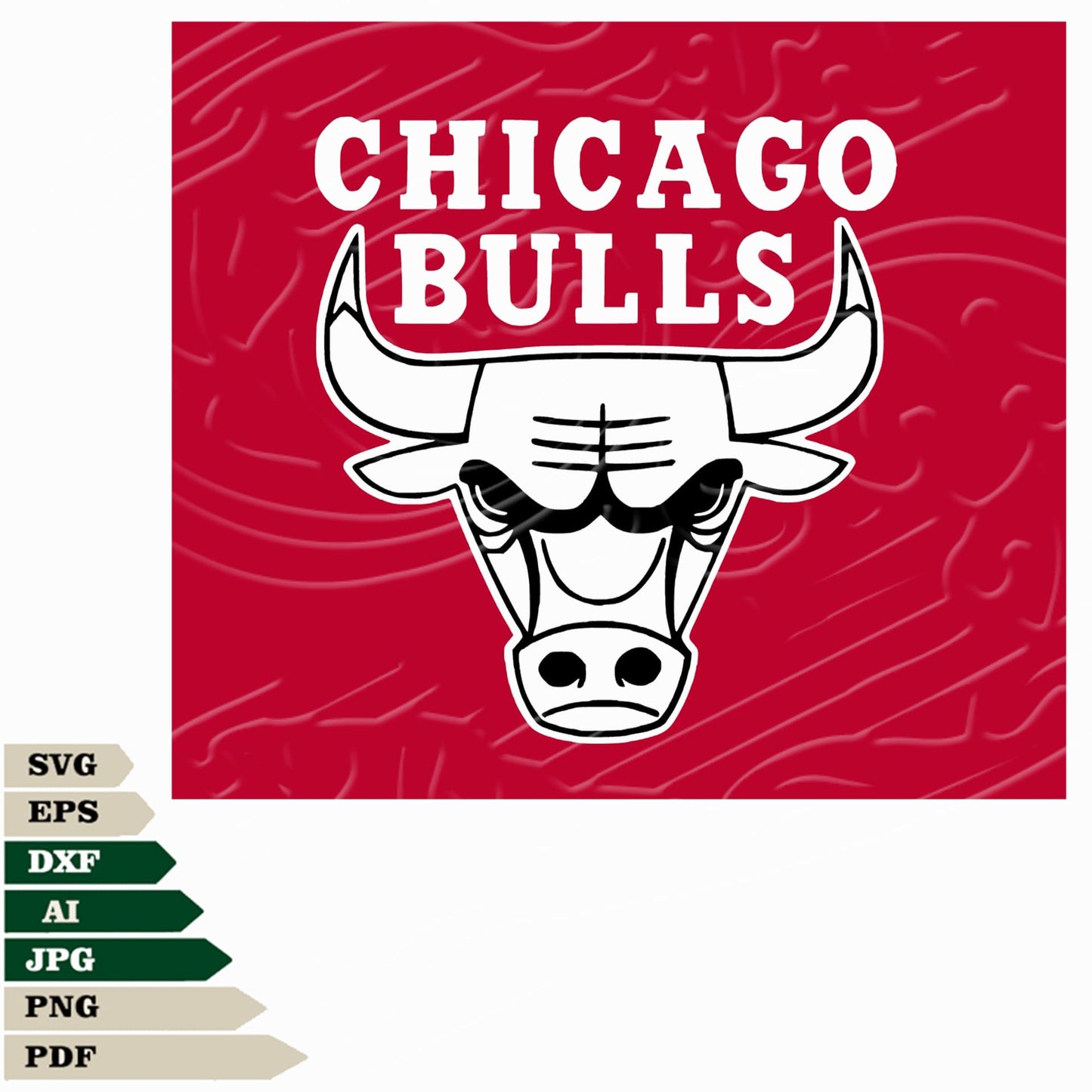 Chicago Bulls Svg File, Bulls Svg Design, Chicago Bulls Logo Png, Chicago Bulls Basketball Team Vector Graphics, Chicago Bulls Logo Svg For Tattoo, Bulls Svg For Cricut
