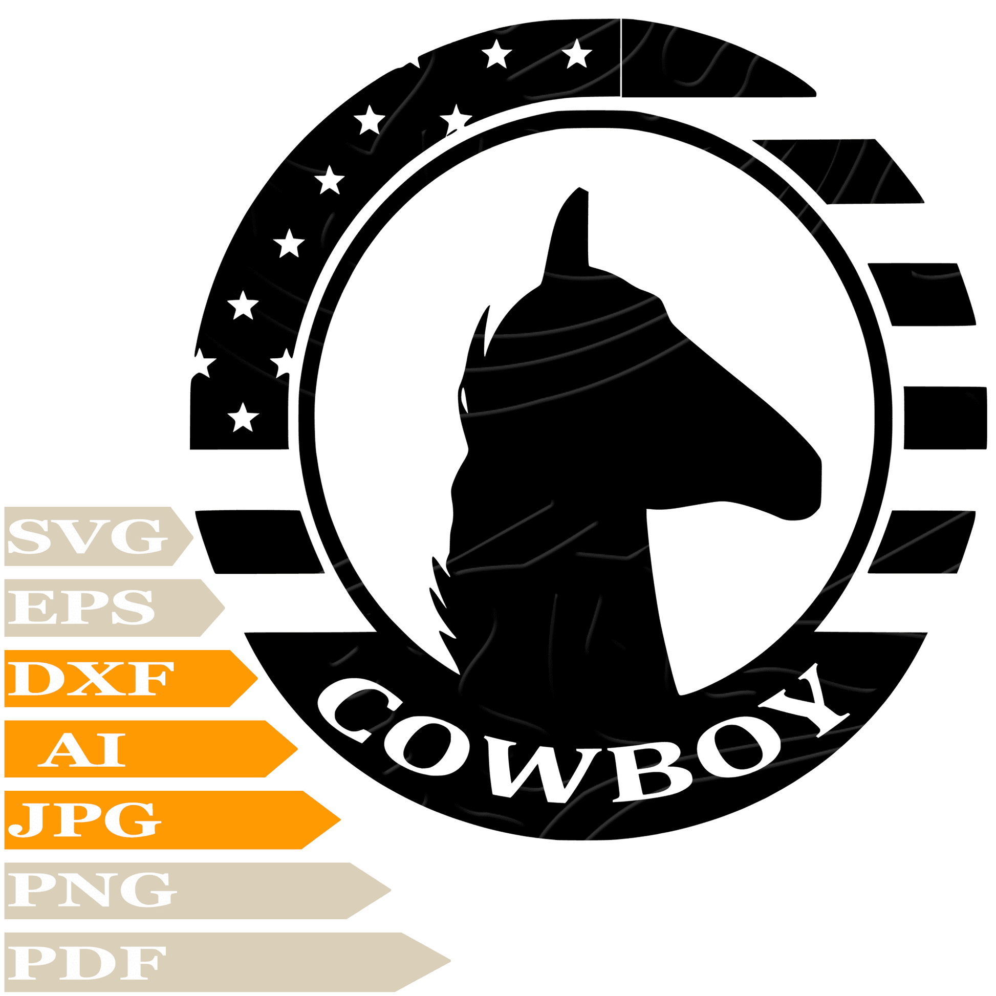 Cowboy SVG File-Black Horse&nbsp; Personalized SVG-Usa Flag Horse&nbsp; Drawing SVG-Cowboy Horse Vector ClipArt's-SVG Cut Files-Illustration-PNG-Decal-Circuit-Digital Files-For Shirts-Silhouette