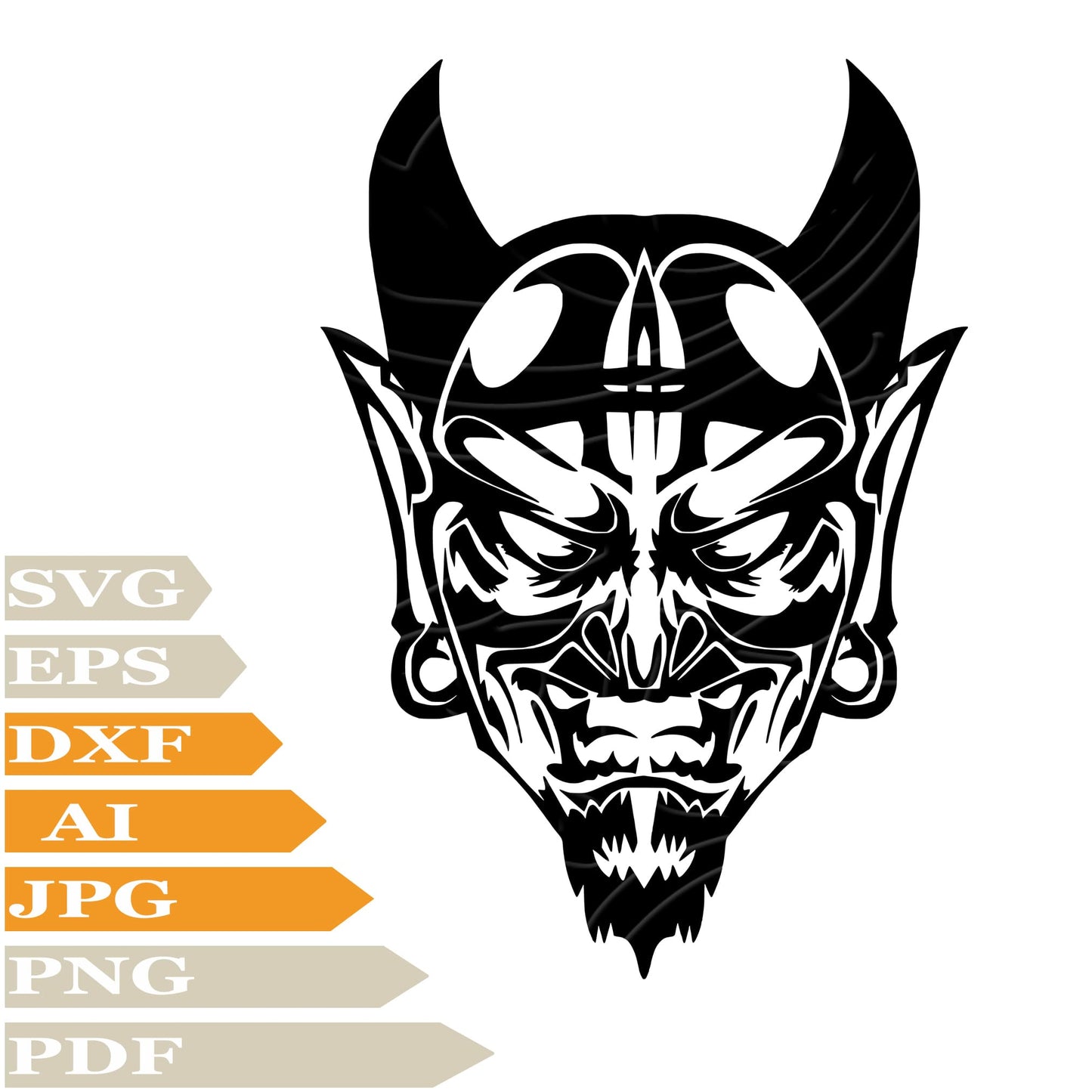 Devil ﻿SVG, Monster SVG Design, Angry Devil Personalised SVG, Devil PNG, Devil Vector Graphics, Devil For Cricut, Digital Instant Download, Clip Art, Cut File, For Shirts, Silhouette