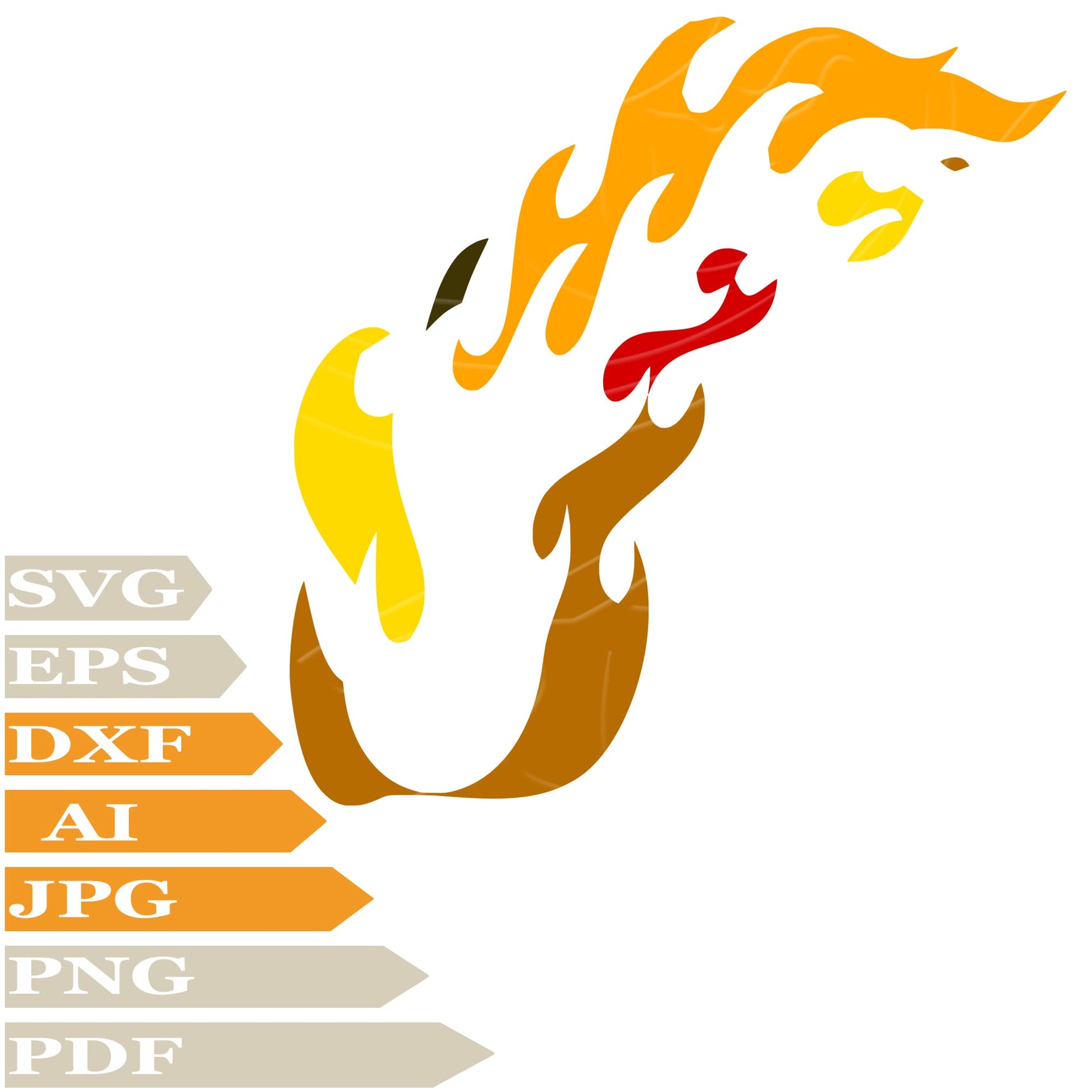 Fire SVG, Flame Of Fire SVG Design, Flame Of Fire PNG, Fire Vector Graphics, Fire Digital Instant Download, Flame Of Fire For Cricut, Clip Art, Cut File, T-Shirts, Silhouette