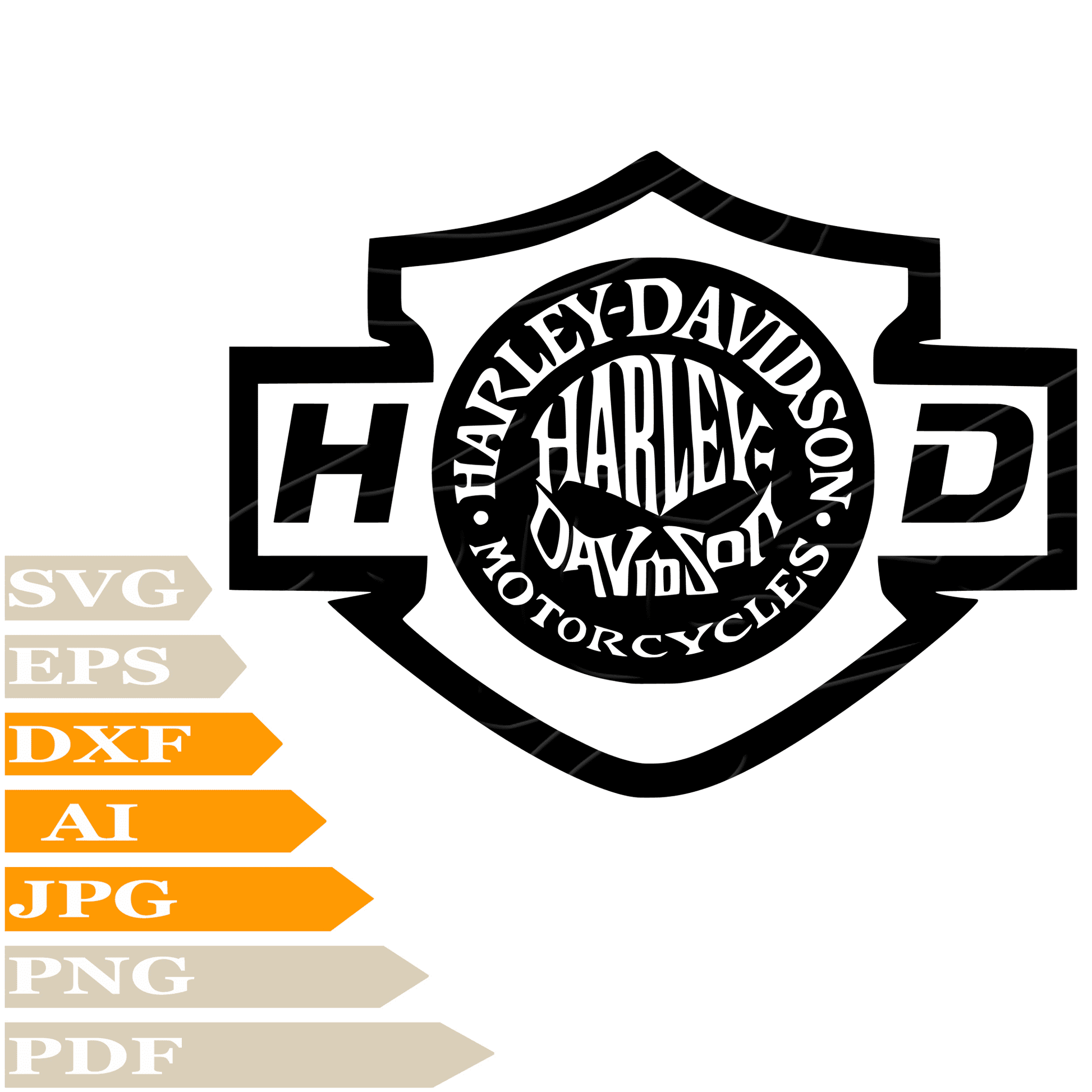Harley-Davidson SVG File, Skull Harley-Davidson Logo SVG Design, Harley Davidson SVG, Skull Harley Davidson Vector Digital, Skull Harley PNG, For Cricut, Clipart, Cut File, Print, Instant Download, T-Shirt, Silhouette