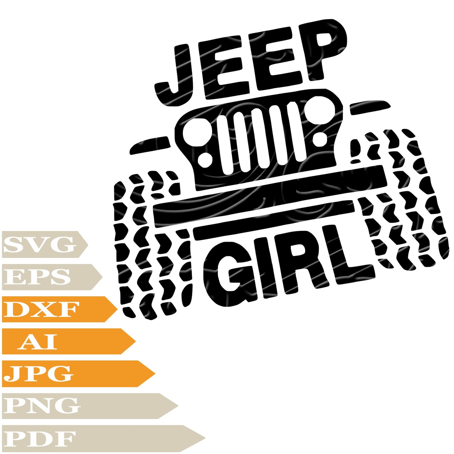 Jeep,Jeep Girl Svg File, Image Cut, Png, For Tattoo, Silhouette, Digital Vector Download, Cut File, Clipart, For Cricut