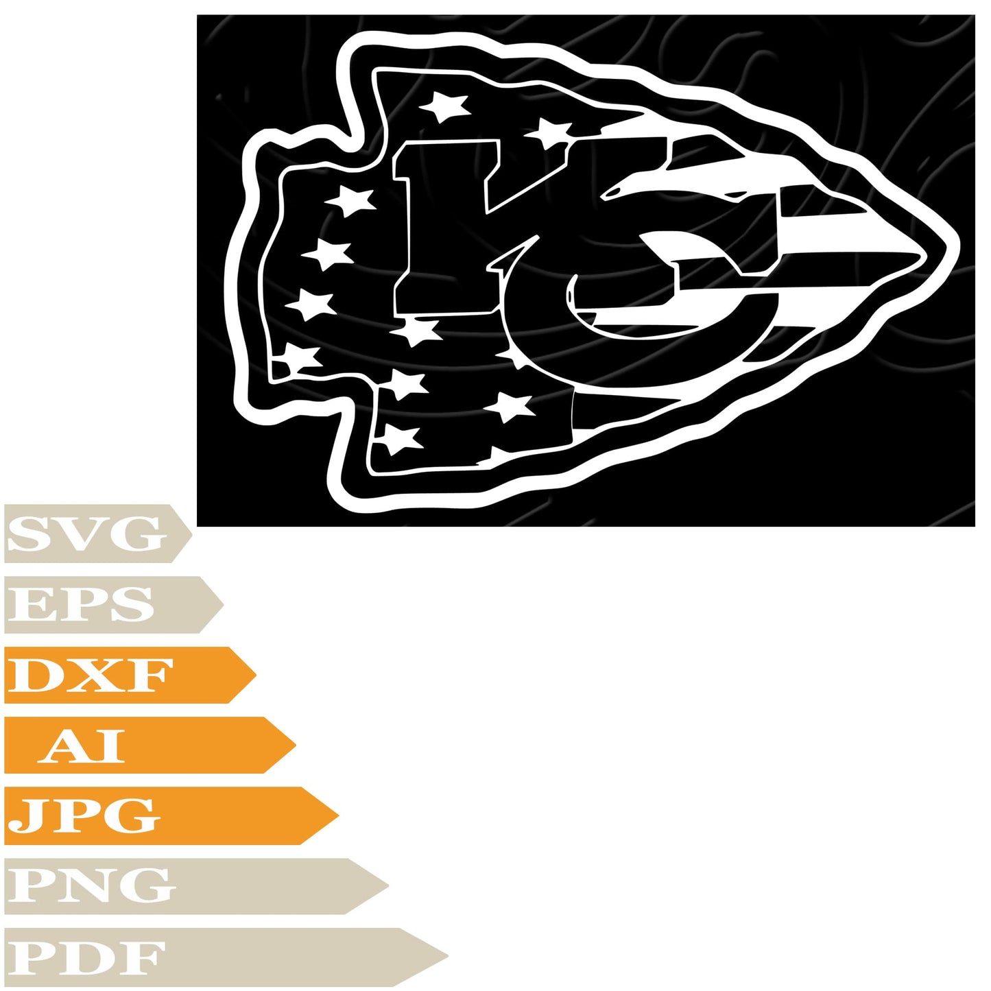 Kansas City SVG, Kansas City Chiefs Logo SVG Design, Usa Flag Kansas City PNG, Kansas City Chiefs Logo Vector Graphics, Kansas City Chiefs For Cricut, Digital Instant Download, Clip Art, Cut File, T-Shirts, Silhouette