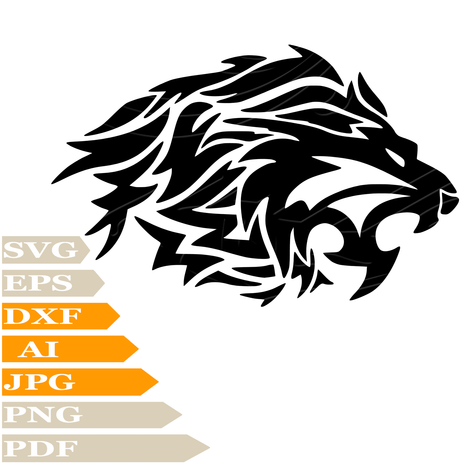 Lion SVG File, Leo Head SVG Design, Roaring Lion SVG Cricut, Lion Head Digital Vector, PNG, Image Cut, Clipart, Cut File, Print, Decal, Shirt, Silhouette