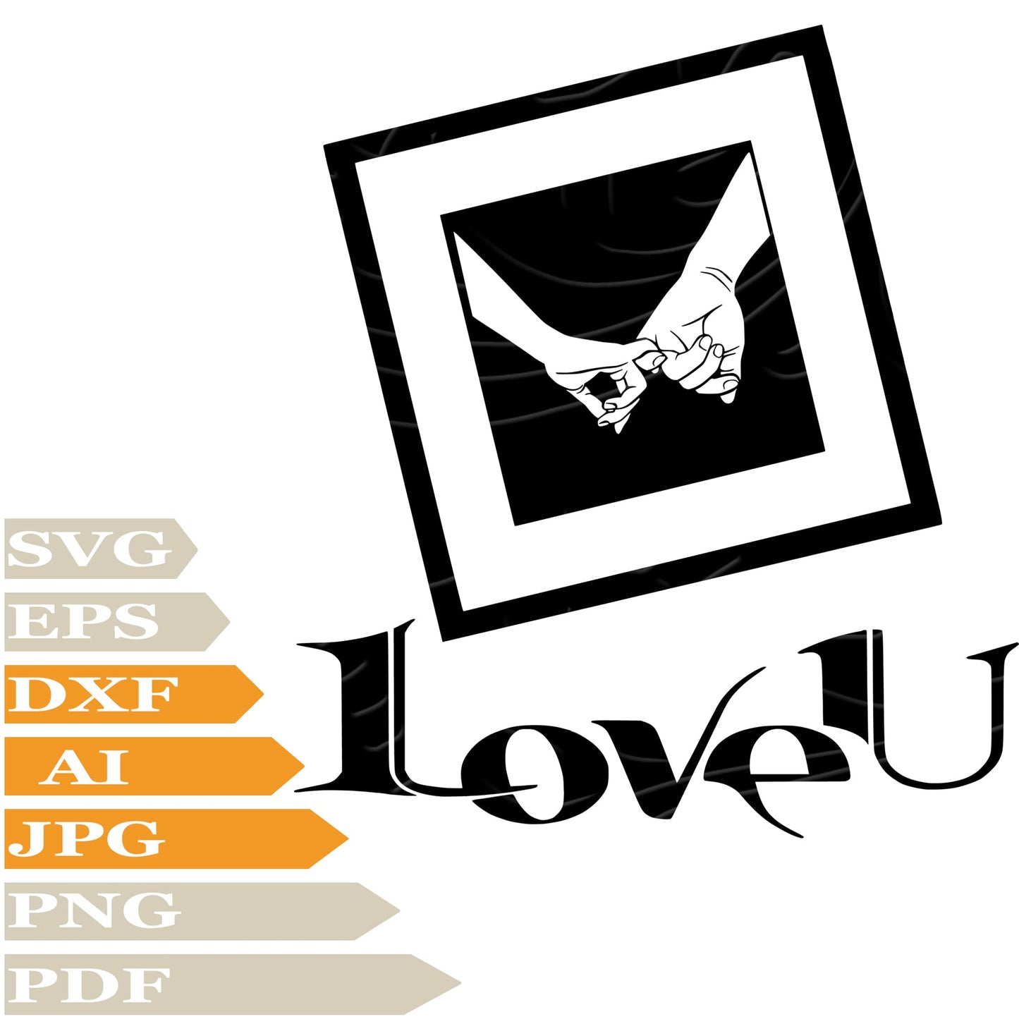 Love SVG, Love YOU SVG Design, valentine's Day Vector Graphics, Love For Cricut, For Tattoo, Clip Art, Cut File, T-Shirts, Silhouette, All Available