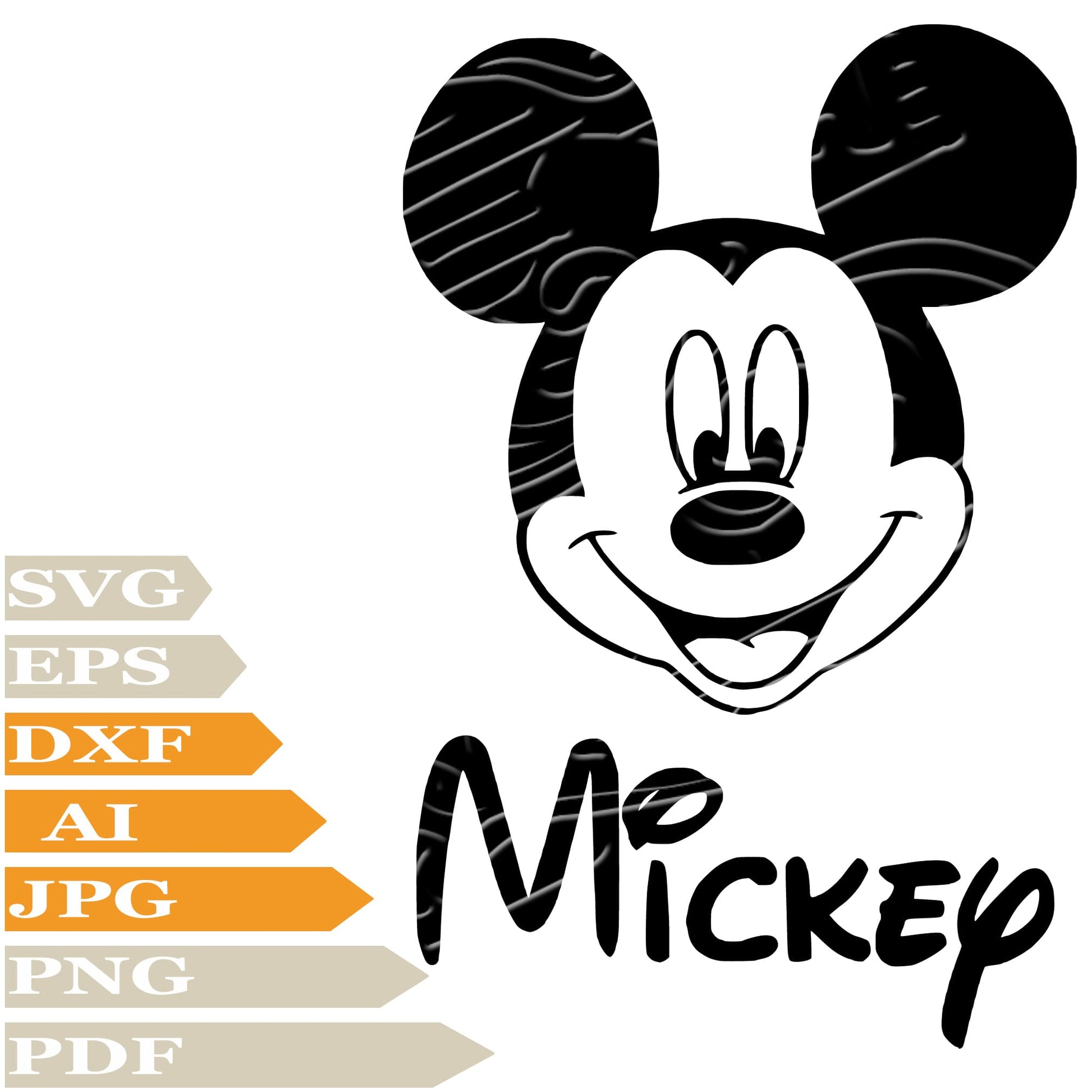 Mickey Mause, Minnie Mause Svg File, Image Cut, Png, For Tattoo, Silhouette, Digital Vector Download, Cut File, Clipart, For Cricut