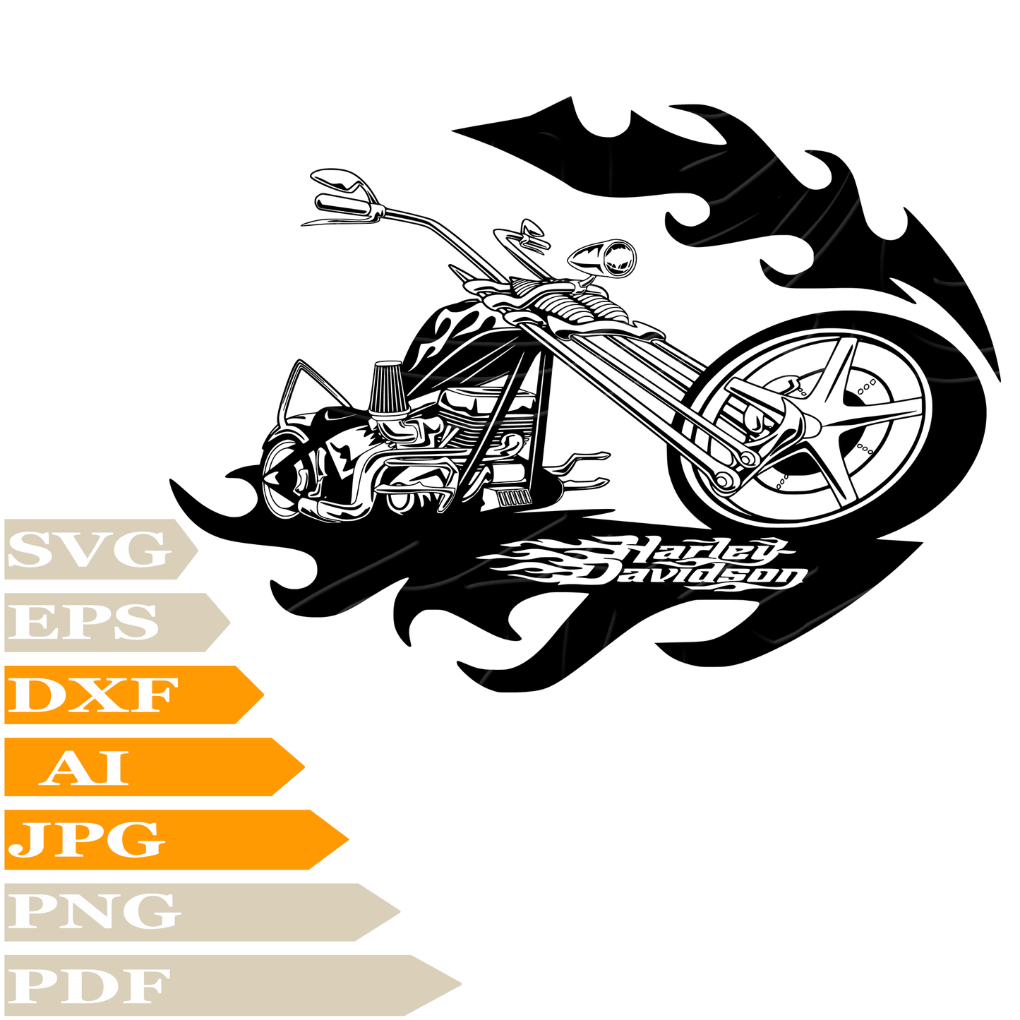 Motorcycles SVG File-Harley Davidson Personalized SVG-Motorcycles Harley Davidson Logo Drawing SVG-Motorcycles Vector ClipArt's-SVG Cut Files-Illustration-PNG-Decal-Circuit-Digital Files-For Shirts-Silhouette