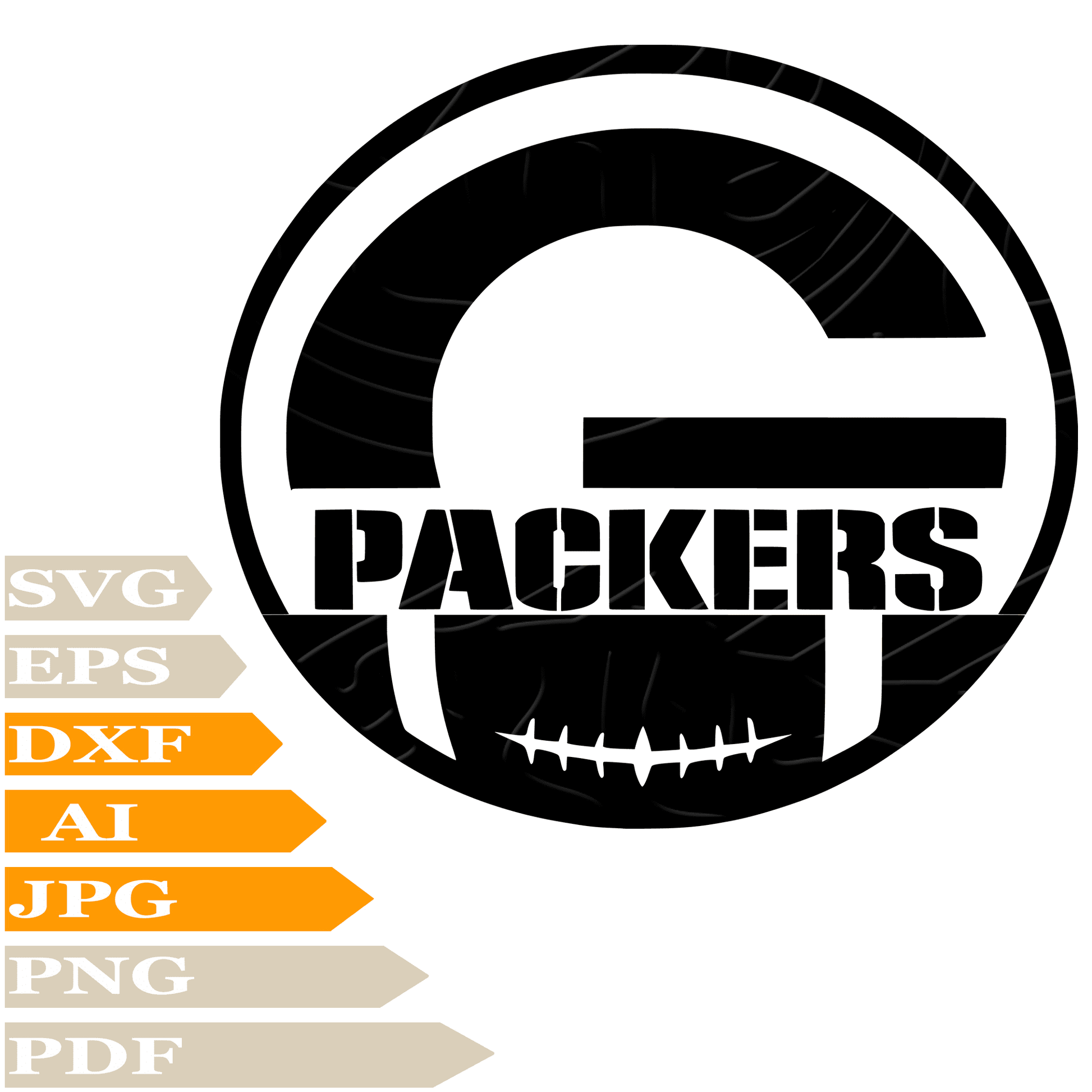 Packers SVG-Packers Football Logo SVG File-Packers Football Team Mascot Drawing SVG-Packers Logo Vector Clip art-Image Cut Files-Illustration-PNG-For Cricut -Instant download-For Shirts-Silhouette