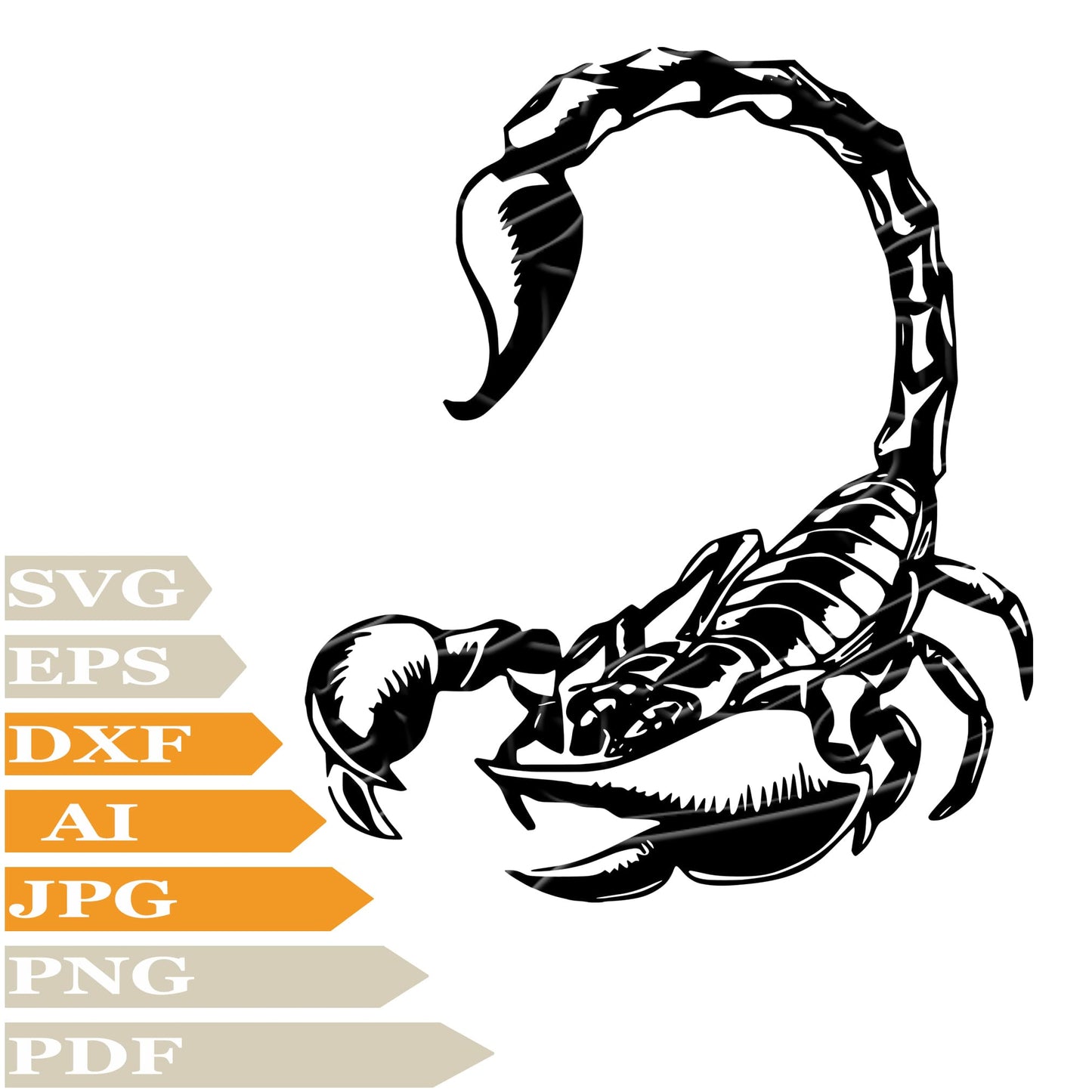 Scorpion Svg File, Imperial Scorpion Svg Design, Poisonous Scorpion Clipart, Cut File, Imperial Scorpion Vector Graphics, Scorpions Svg For Tattoo, Imperial Scorpion Svg For Cricut, Poisonous Scorpion Svg For Silhouette