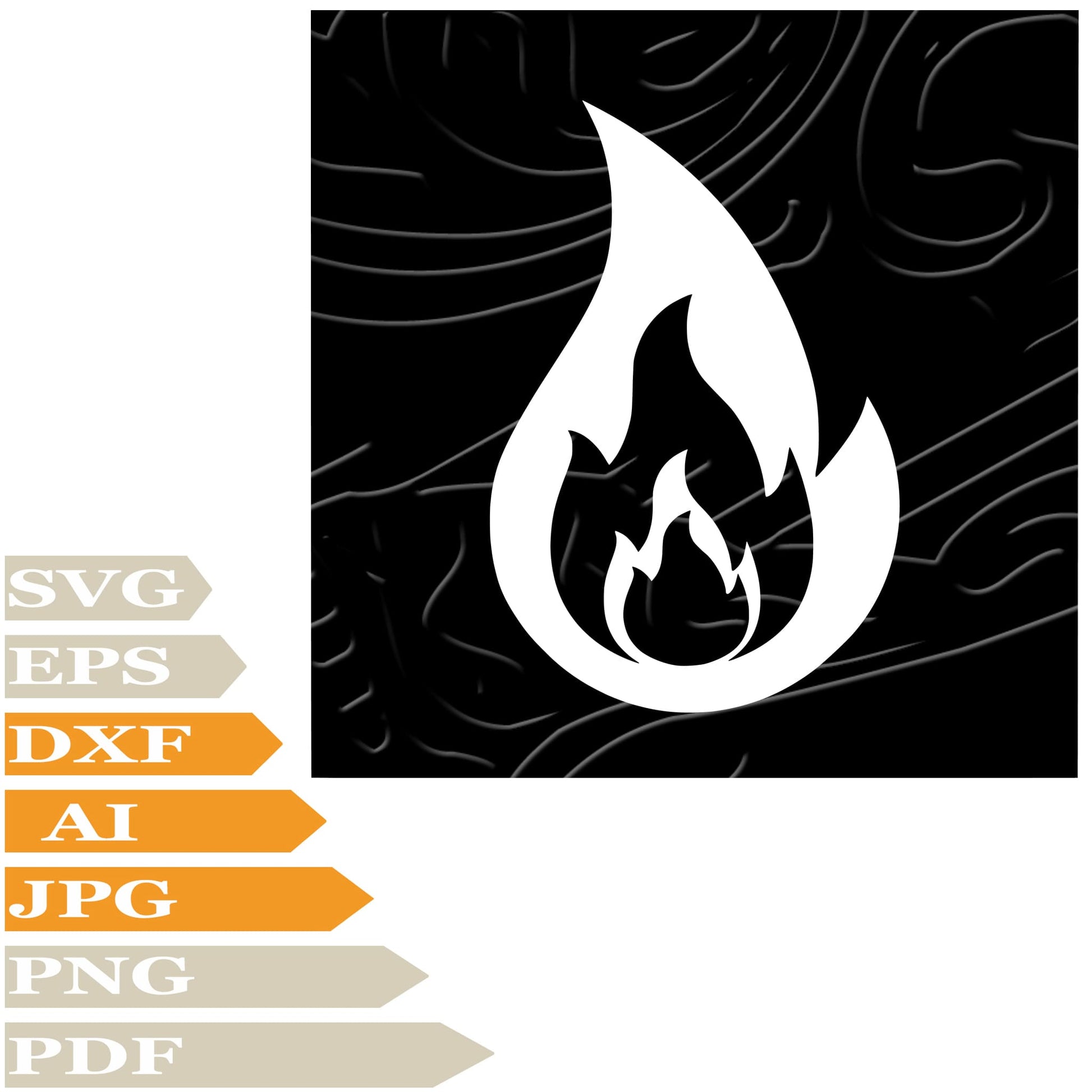 Signs SVG File - Fire Signs Vector Graphics - Fire Cylinder SVG Design - Fire Hatchet PNG-Cricut-Cut File-Clipart-For Tattoo-Print-Decal-Shirt-Silhouette