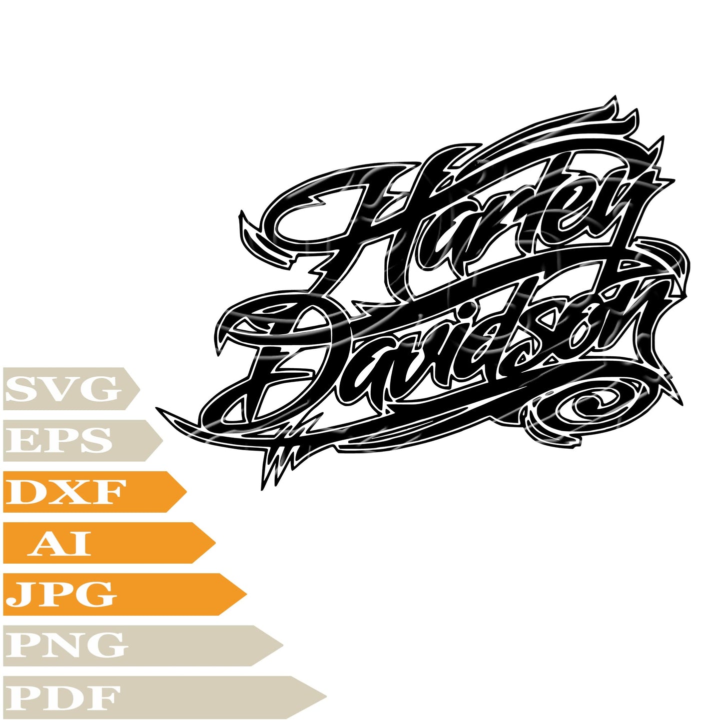 Skull Harley Davidson,Harley Davidson Logo Svg File, Image Cut, Png, For Tattoo, Silhouette, Digital Vector Download, Cut File, Clipart, For Cricut