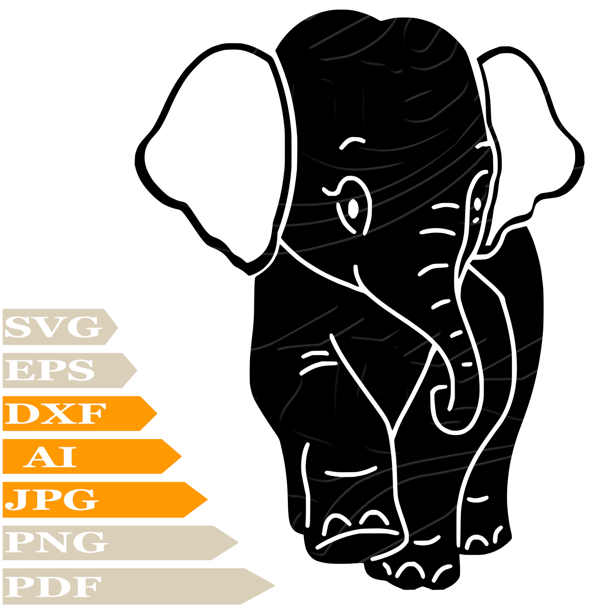 Sofvintage-Elephant SVG-Cute Elephant SVG Design-Funny Elephant SVG File-Elephant Digital Vector Download-Cute Elephant PNG-Funny Elephant For Cricut-Elephant Clip art-Cute Elephant-Cut File-Elephant T-Shirt-Elephant Wall Sticker-Elephant For Tattoo-Funy Elephant Printable-Cute Elephant Silhouette