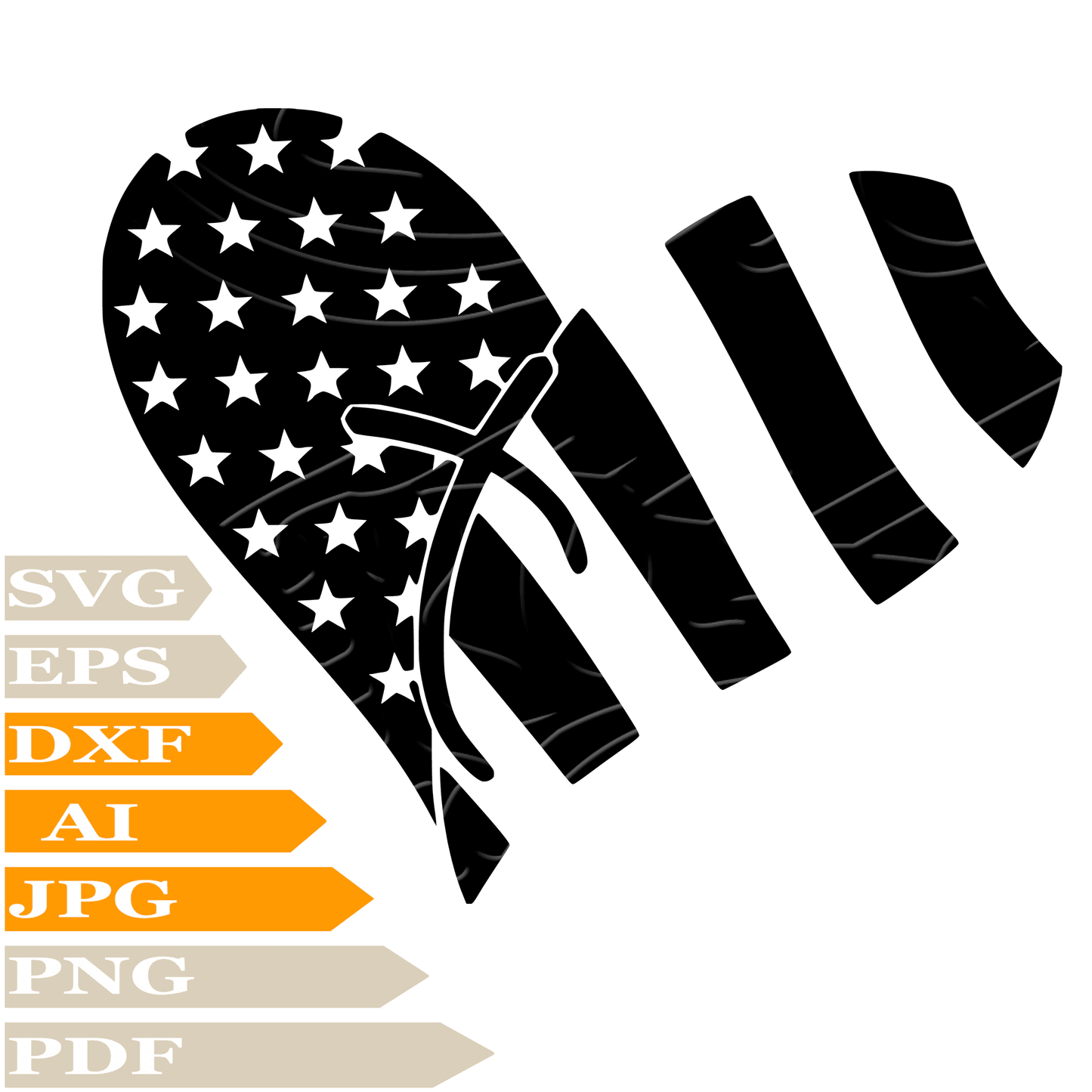 Faith SVG File, Cross Faith Family SVG Design, USA Flag Heart PNG, Faith Vector Graphics, Cut File, For Cricut, Clipart, T–Shirt, For Tattoo, Silhouette