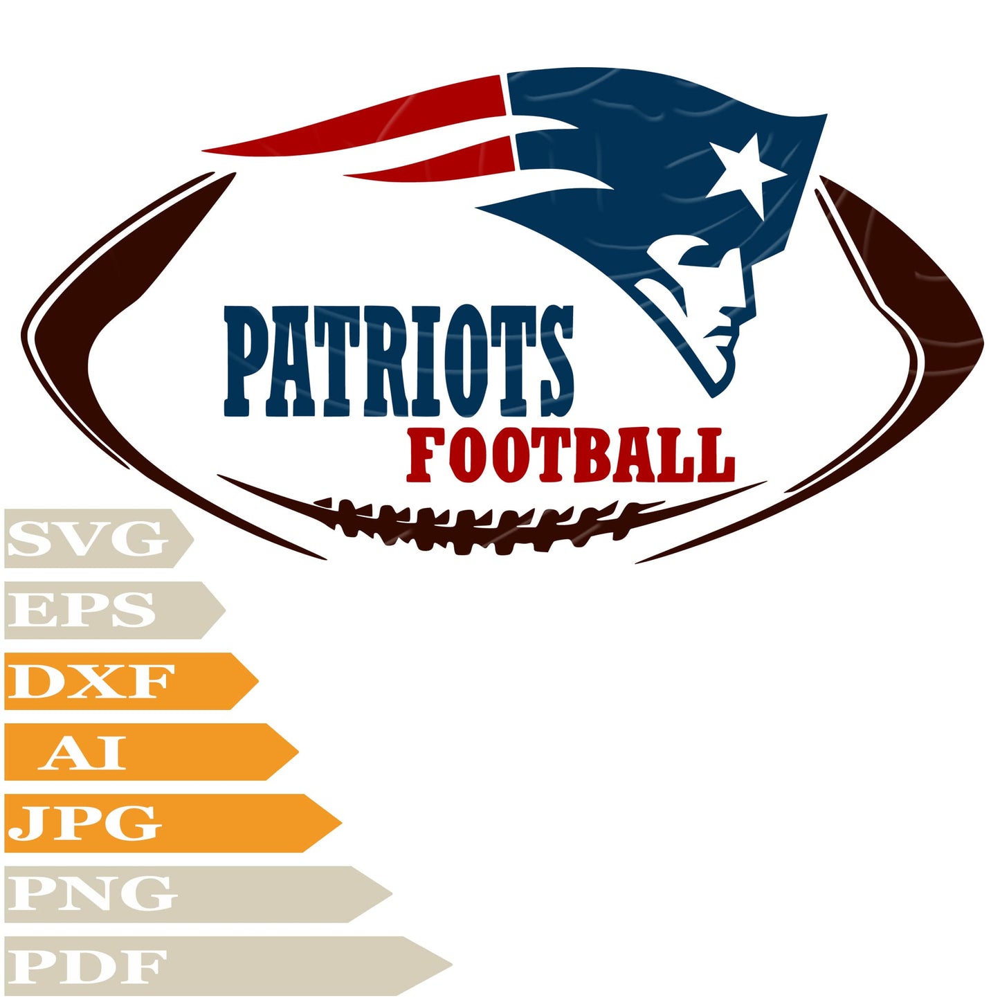 sofvintage-New England Patriots SVG, American Football SVG File, Patriots Football Logo SVG Design, New England Patriots Logo Vector Cut File For Cricut, PNG, Clip Art, T–Shirt, Wall Sticker, Printable, Tattoo, Silhouette