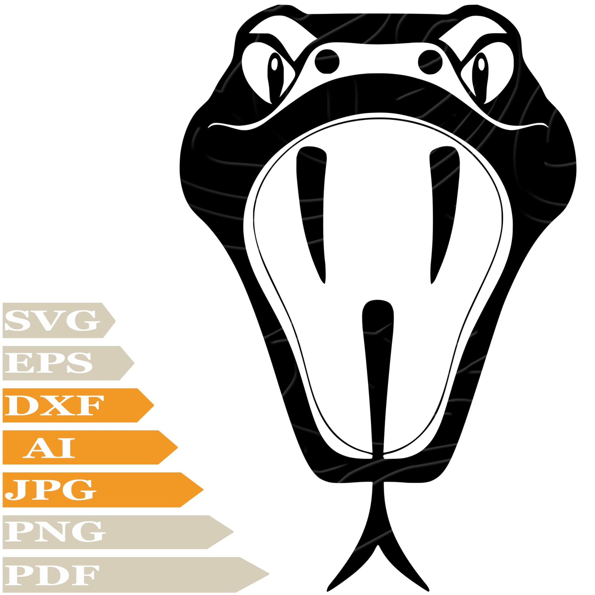 sofvintage-Cobra Head  SVG -Reptile Animals SVG File -Snake Cobra SVG Design -Cobra Vector Cut File For Cricut –PNG -Clip Art -T–Shirt -Wall Sticker –Printable –Tattoo -Silhouette