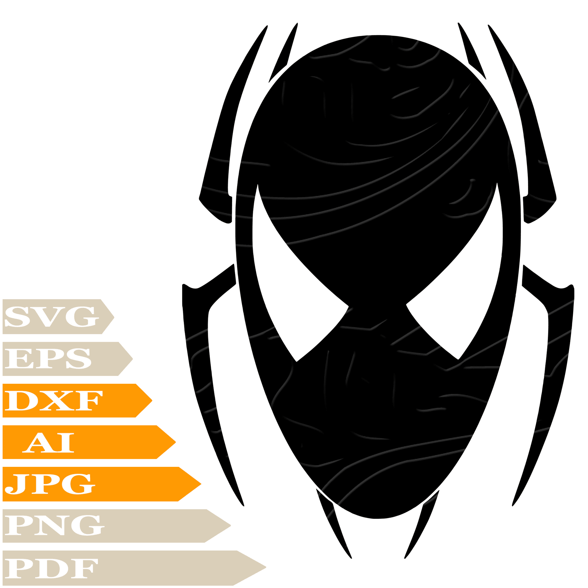 Spider ﻿SVG, Spiderman Personalized SVG, Spiderman Logo Drawing SVG, Spiderman Vector Graphics, Spiderman Logo For Cricut, Digital Instant Download, Clip Art, Cut File, For Shirts, Silhouette, Illustration