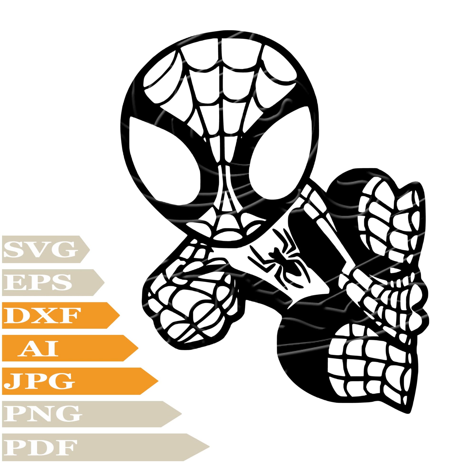 Spider Svg File, Spiderman Svg Design, Spiderman Logo Clipart, Spider ...