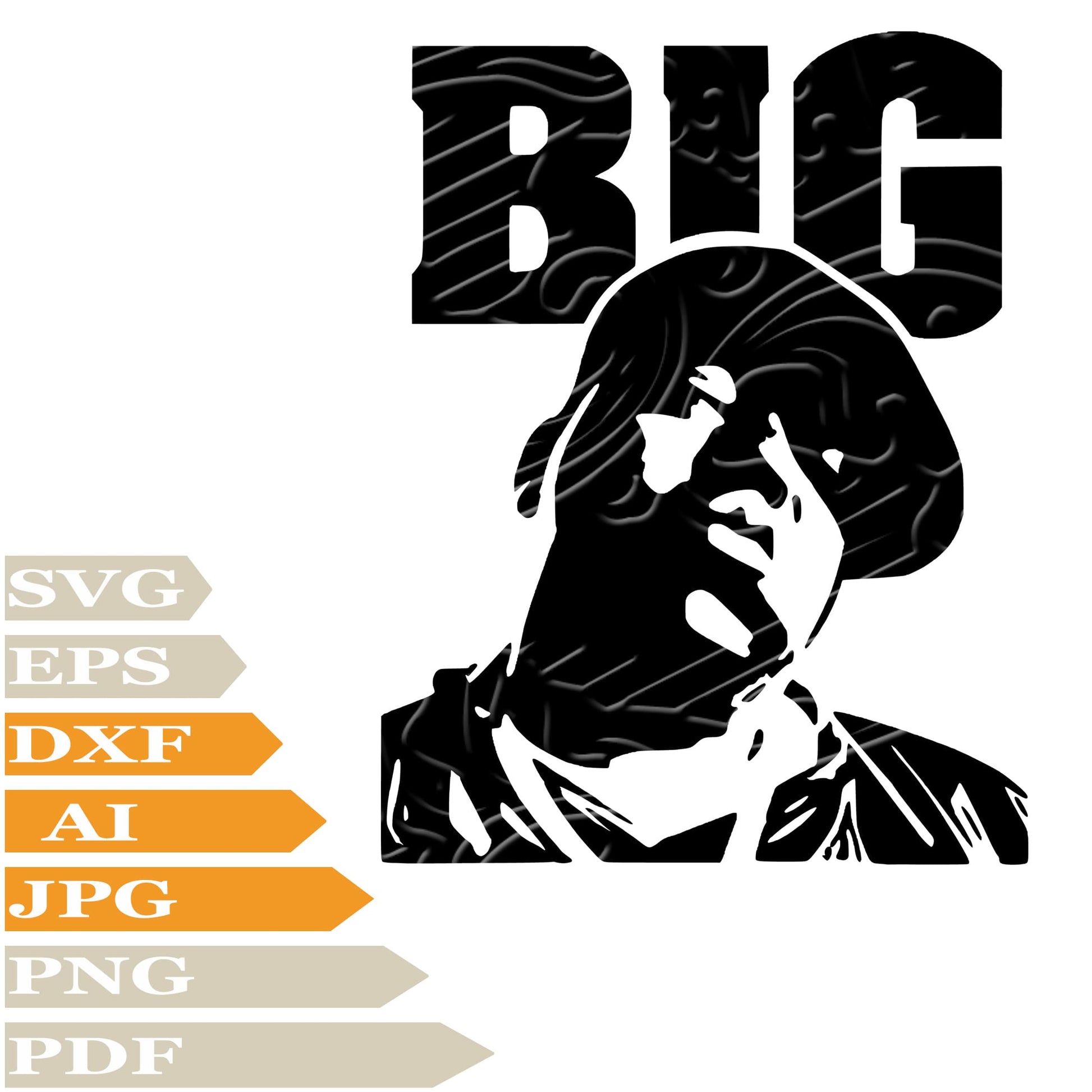 The Notorious B.I.G,Biggie Smalls Svg File, Image Cut, Png, For Tattoo ...