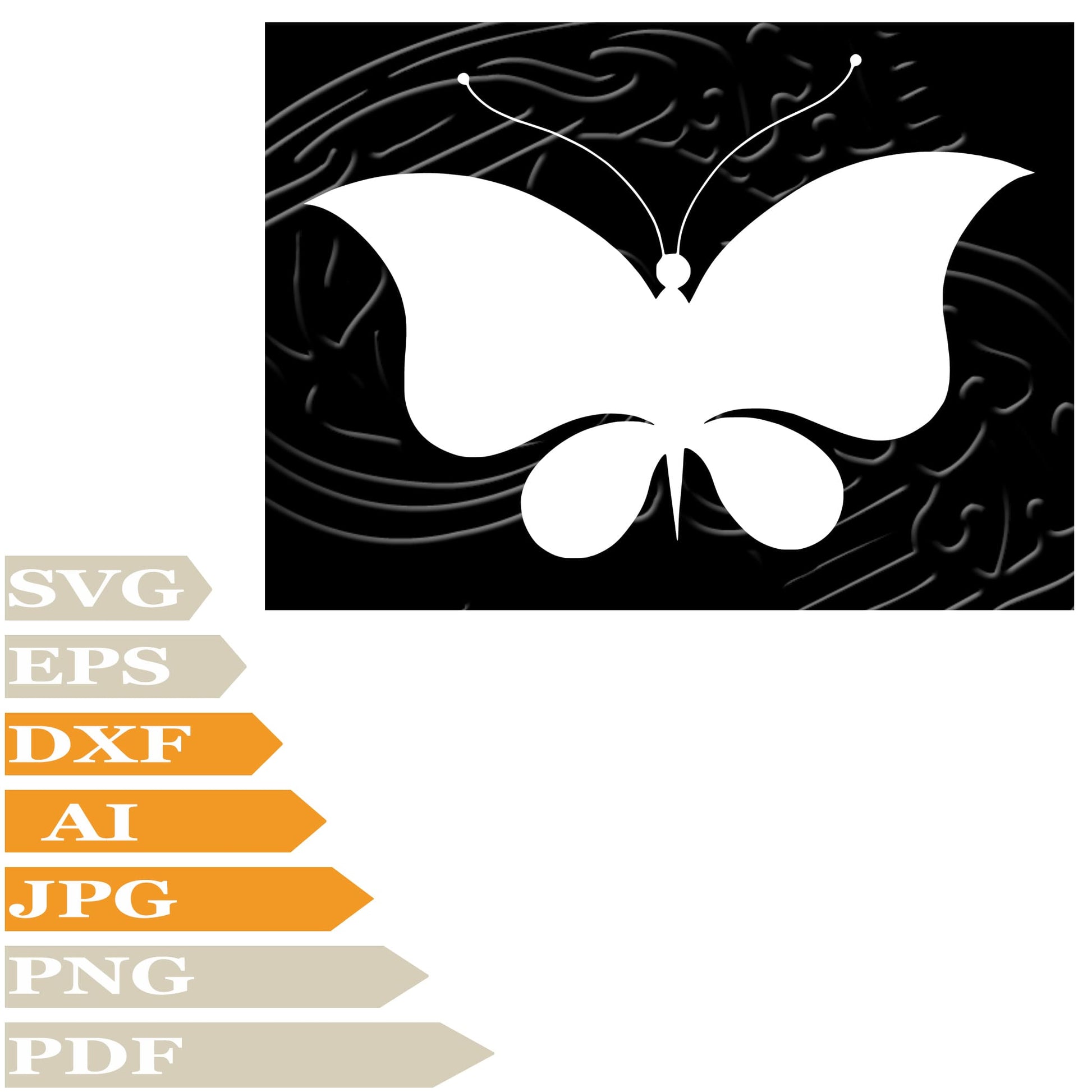 Butterfly Svg File, Butterfly Flies Svg Design, Black Butterfly Png, Animals Insects Svg File, Butterfly Flies Vector File, Butterfly Svg For Tattoo, Black Butterfly Svg For Cricut