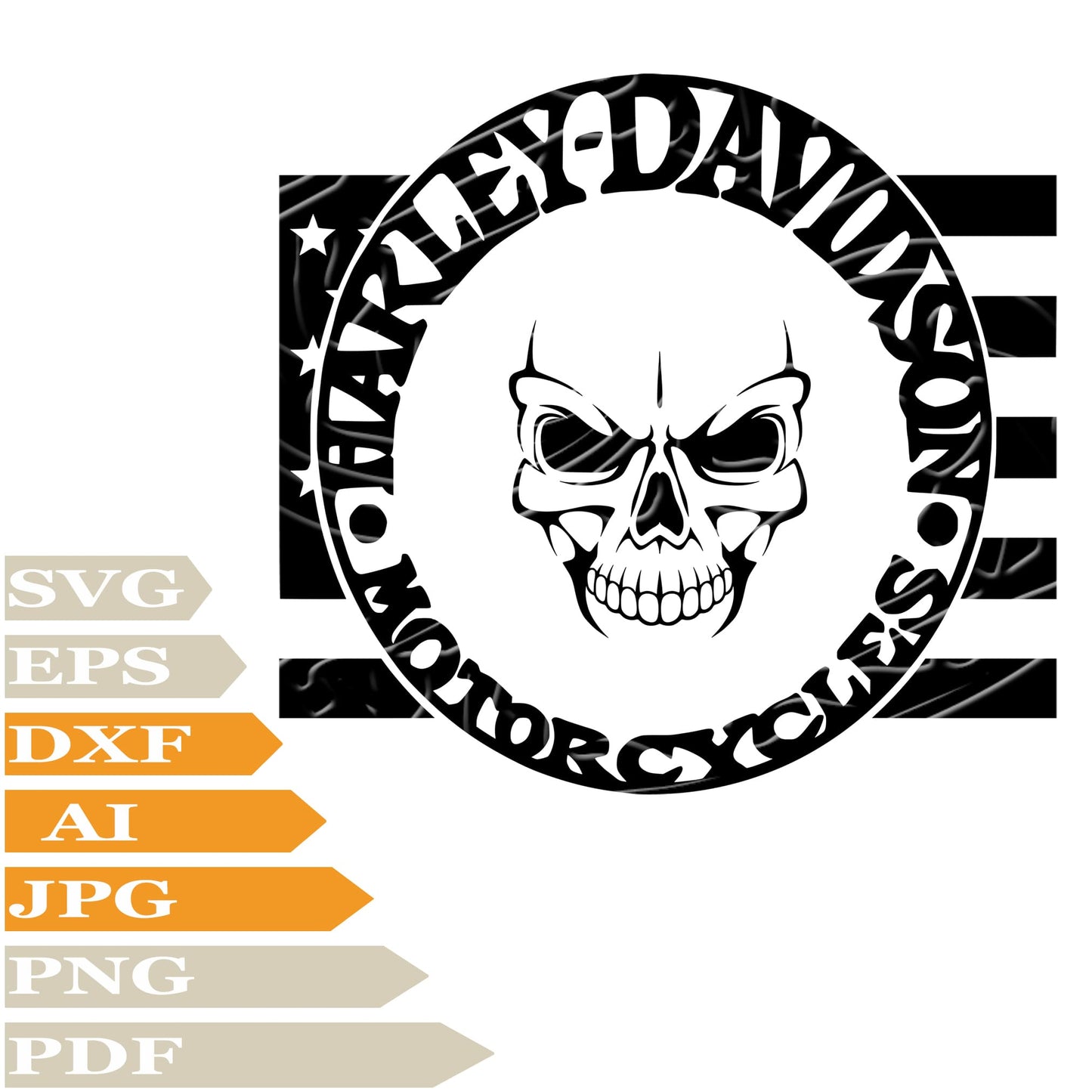 Harley Davidson Svg File, Skull Harley Davidson Svg Design, Skull Png, Harley Davidson Logo Vector Graphics, Skull Harley Davidson Svg For Tattoo, Harley Davidson Svg For Cricut