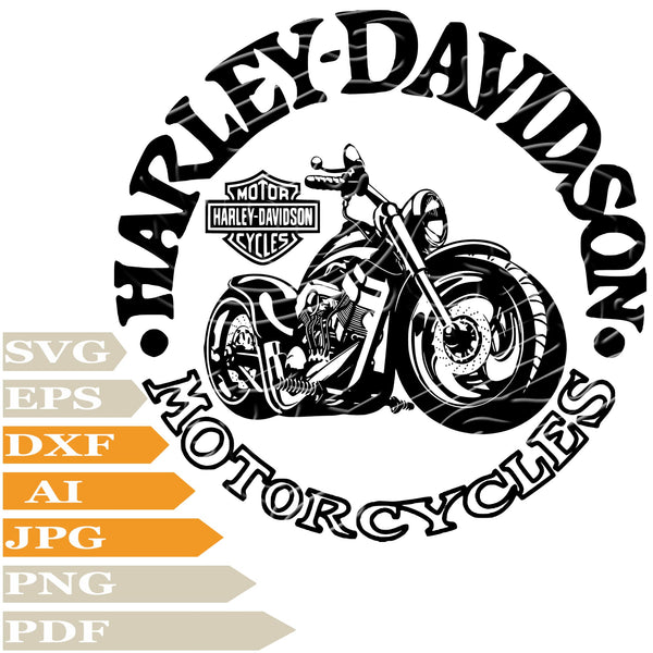 Motorcycles Harley Davidson, Harley Davidson Logo Svg File, Image Cut ...