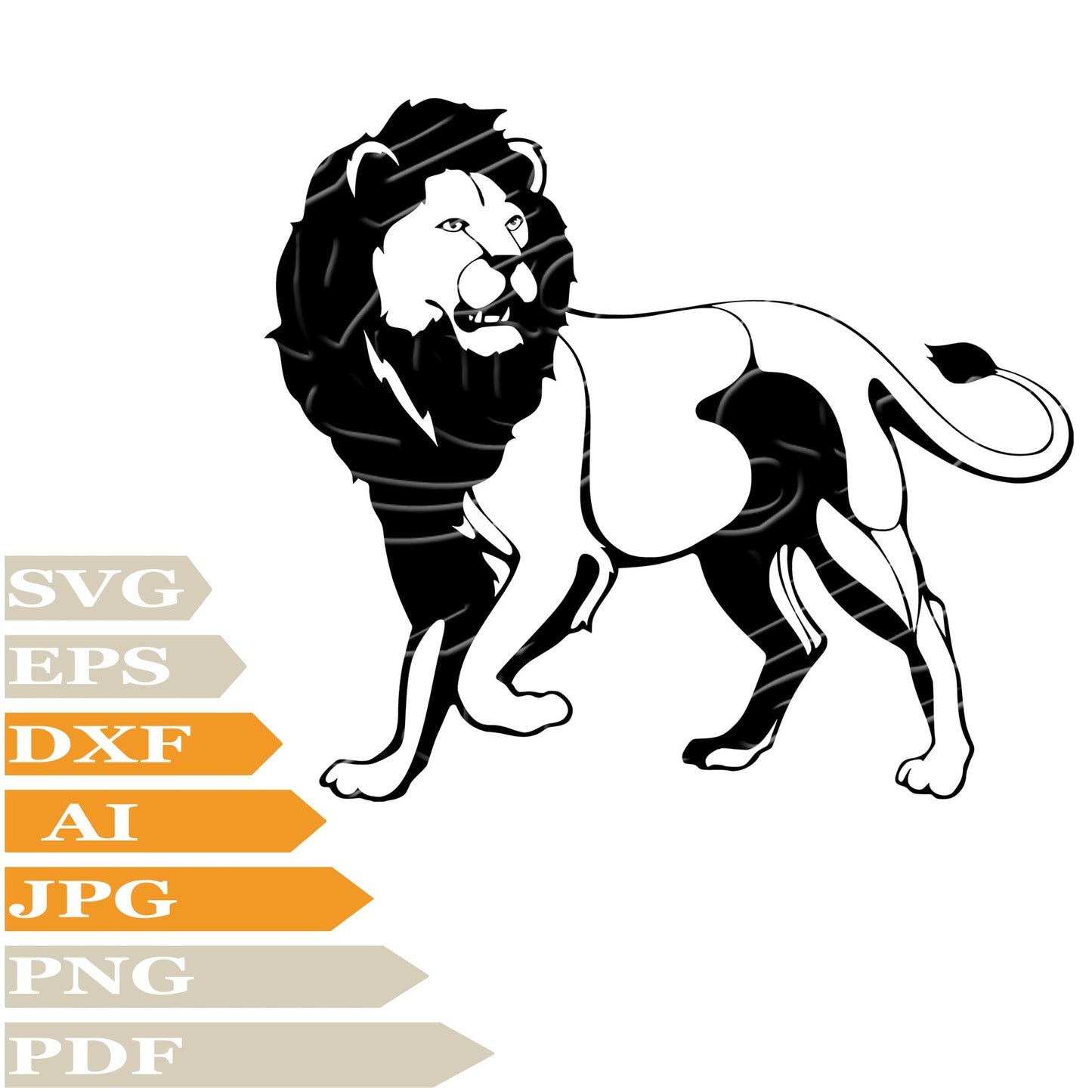 Lion Svg File, Angry Lion Svg Design, Wild Lion Png, Wild Animals Svg File, Wild Lion Vector Graphics, Lion Svg For Tattoo, Angry Lion Svg For Cricut
