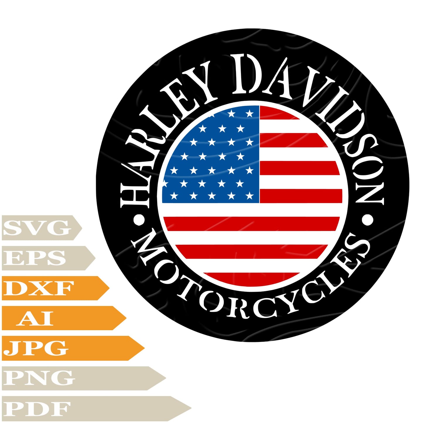 Usa Flag Harley Davidson SVG, Harley Davidson Logo SVG Design, Usa Flag Harley Davidson Logo PNG, harley Davidson Vector Graphics, Usa Flag Digital Instant Download, Harley Davidson Logo For Cricut, Clip Art, Cut File, T-Shirts, Silhouette