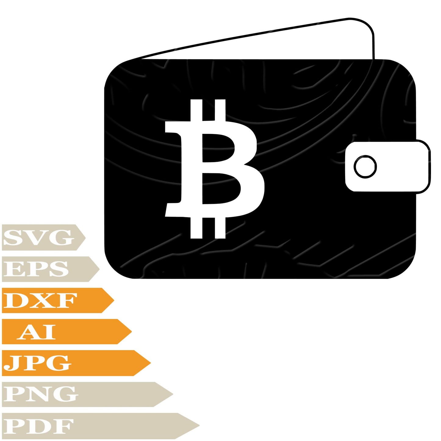 Wallet SVG, Money Wallet SVG Design, Bitcoin Logo PNG, Wallet Vector Graphics, Money Wallet Digital Instant Download, Money Wallet For Cricut, Clip Art, Cut File, T-Shirts, Silhouette