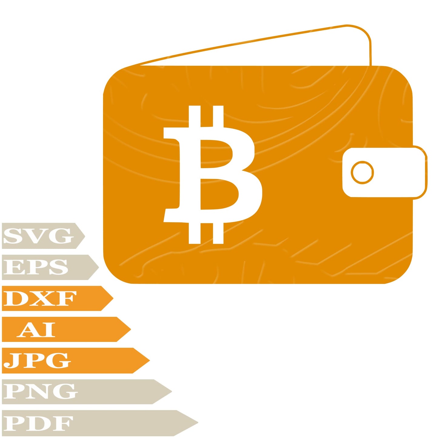 Wallet SVG, Money Wallet SVG Design, Bitcoin Logo PNG, Wallet Vector Graphics, Money Wallet Digital Instant Download, Money Wallet For Cricut, Clip Art, Cut File, T-Shirts, Silhouette