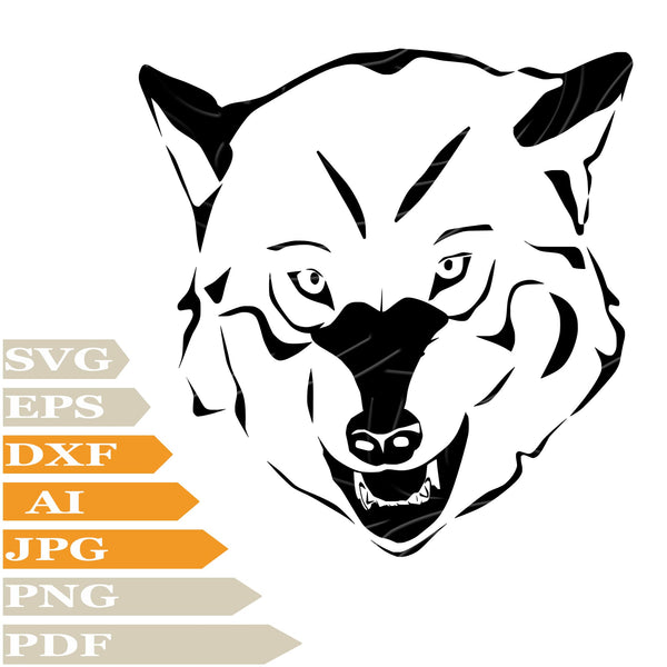Wolf In SVG Format, PNG, Clip art, Cut File, Vector Graphics, Instant ...
