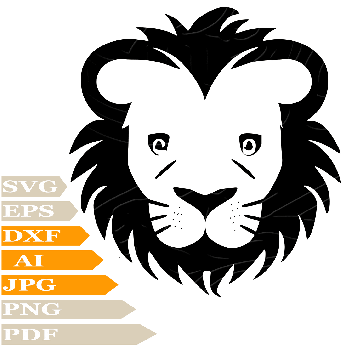 sofvintage-Lion SVG-Cute Lion SVG Design-Funny Lion SVG File-Lion Head Digital Vector Download-Lion Head PNG-Cute Lion For Cricut-Lion Clip art-Lion Head Image Cut-Cute Lion T-Shirt-Funny Lion Wall Sticker-Cute Lion Head For Tattoo-Lion Printable-Lion Silhouette