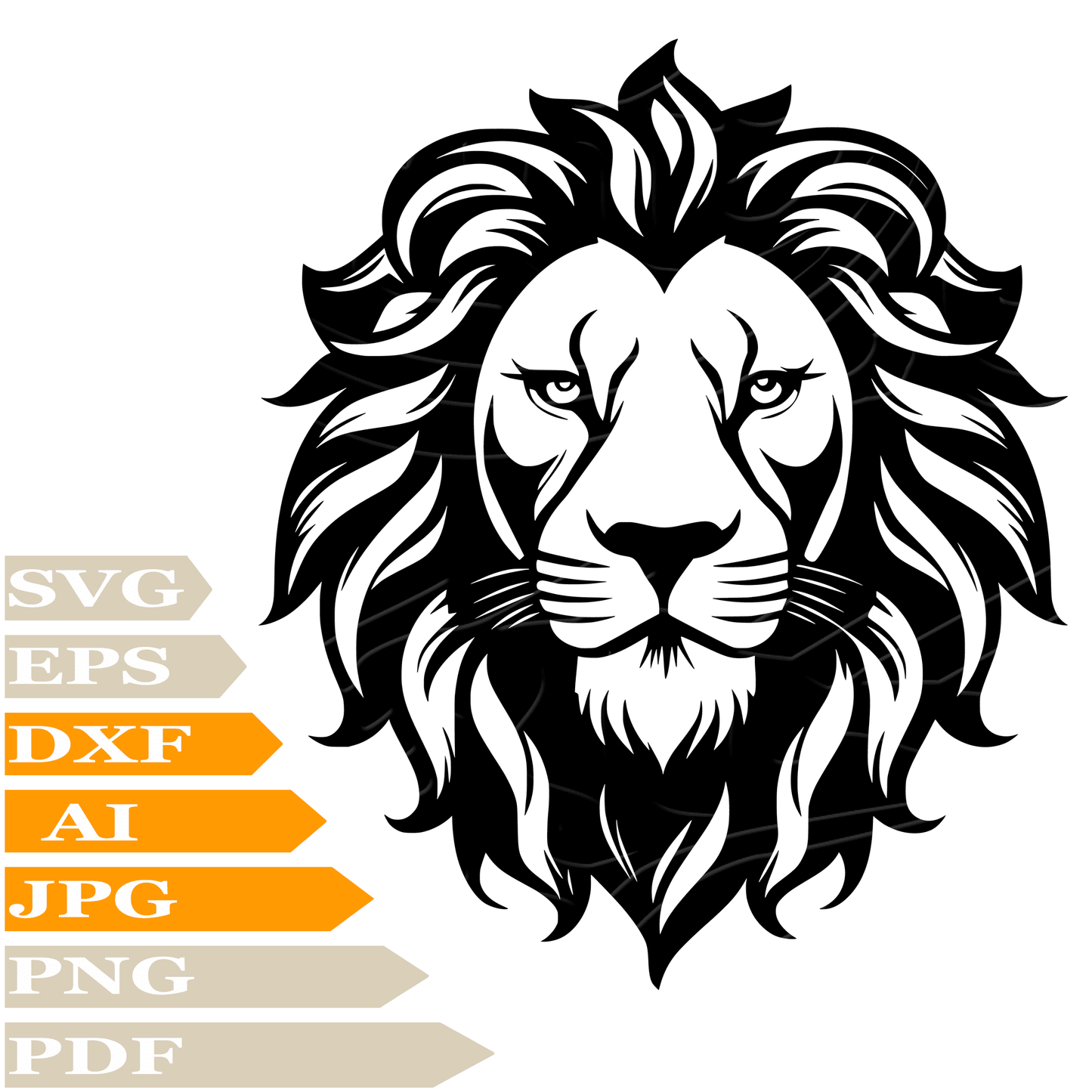 sofvintage-Lion SVG-Lion Head SVG Design-wild Animals SVG File-Wild Animals Lion Digital Vector Download-Lion Head PNG-Lion For Cricut-Lion Clip art-Wild Lion Head Image Cut-Lion Head T-Shirt-Lion Wall Sticker-Lion Head For Tattoo-Lion Printable-Wild Lion Head Silhouette