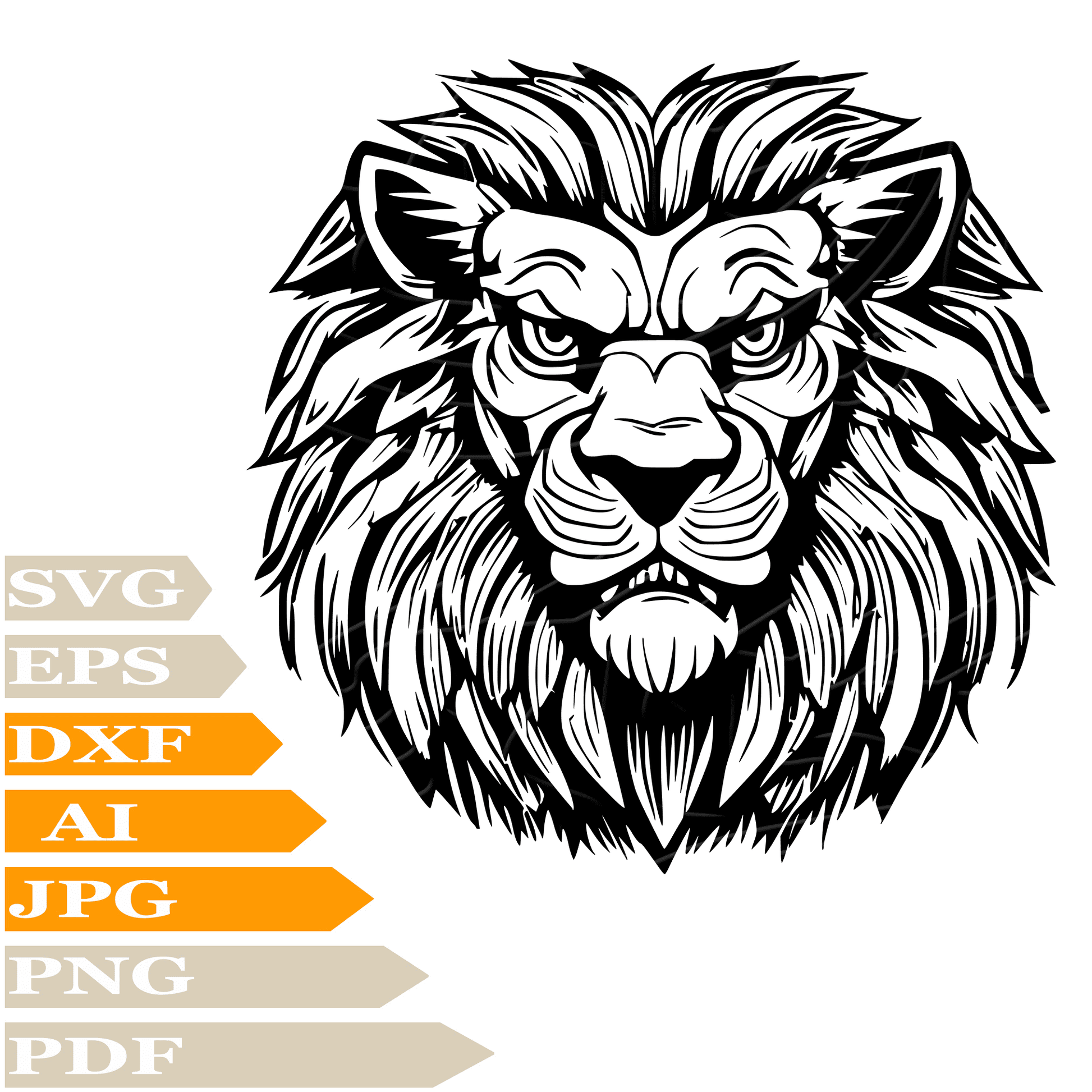 Sogvintage-Lion SVG-Wild Lion SVG Design-Lion Head SVG File-Wild Lion Face Digital Vector Download-Lion Head PNG-King Animals Lion For Cricut-Lion Clip art-Lion Face Cut File-Lion Head T-Shirt-Lion Wall Sticker-Wild Lion For Tattoo-Lion Printable-Wild Lion Head Silhouette