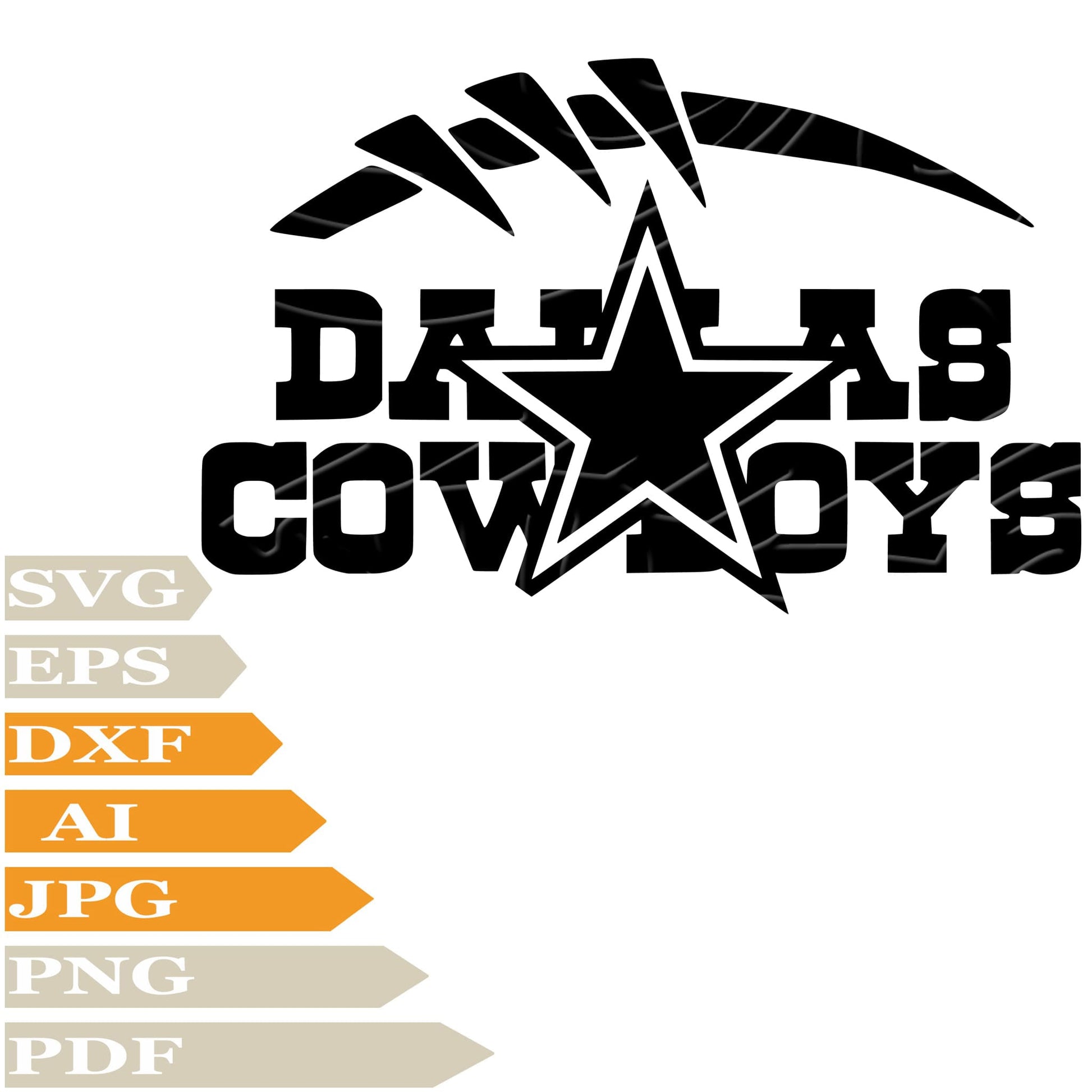 sofvintage,American Football Team Logo SVG File, Dallas Cowboys Logo SVG Design, Cowboys Football Logo PNG, Dallas Cowboys Logo Vector Graphics, Cut File, For Cricut, Clipart, T–Shirt, For Tattoo, Silhouette