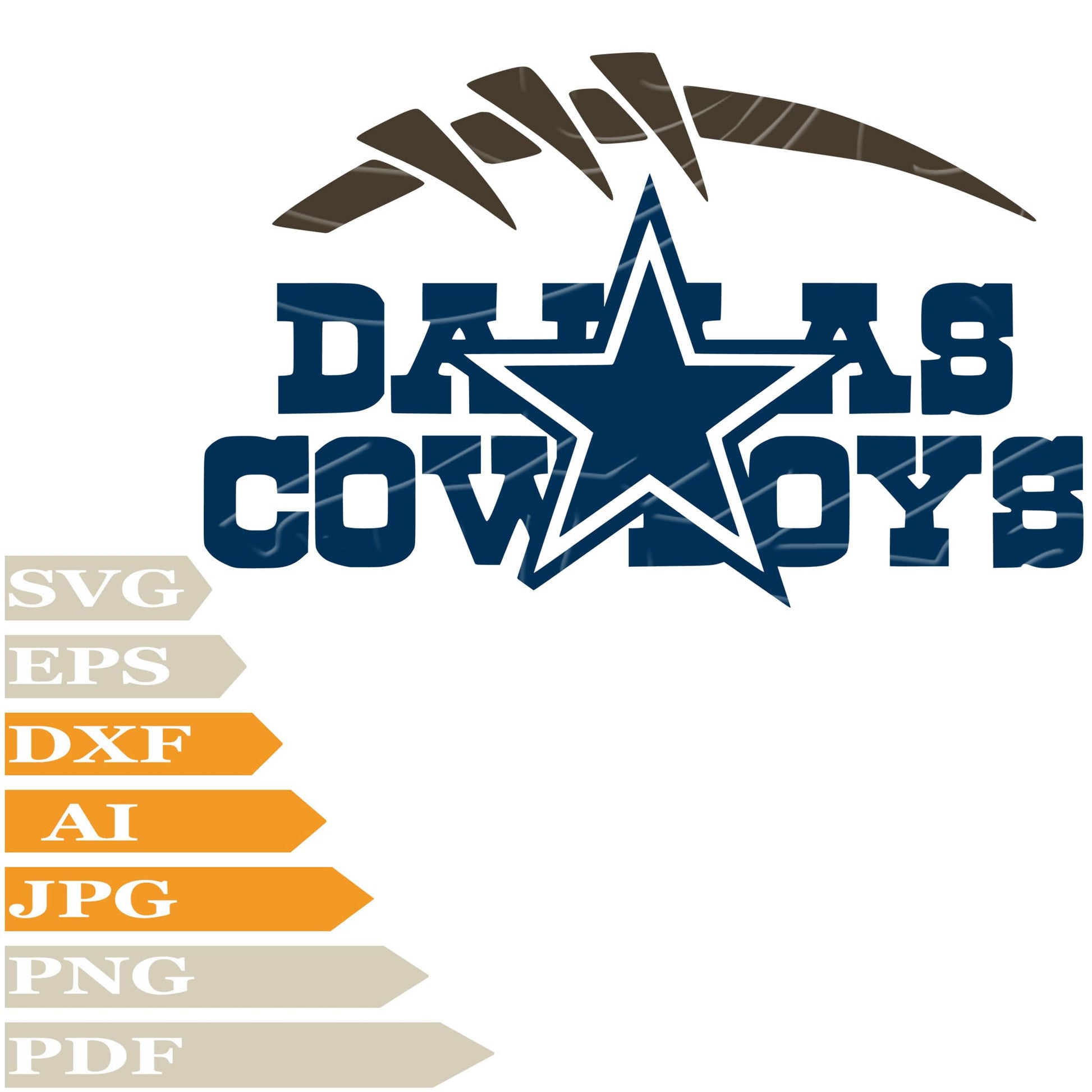 sofvintage,American Football Team Logo SVG File, Dallas Cowboys Logo SVG Design, Cowboys Football Logo PNG, Dallas Cowboys Logo Vector Graphics, Cut File, For Cricut, Clipart, T–Shirt, For Tattoo, Silhouette